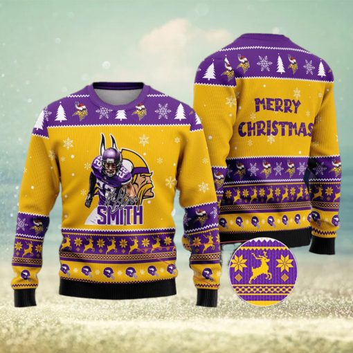 Minnesota Vikings – Harrison Smith Merry Xmas Ugly Christmas Sweater