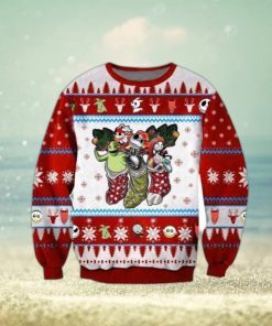 Minnie Kissing Mickey Disney Funny Couples S Ugly Christmas Sweaters