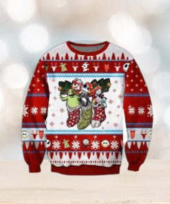 Minnie Kissing Mickey Disney Funny Couples S Ugly Christmas Sweaters