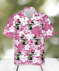 Minnie Mouse Floral Pattern Hawaiian Shirt