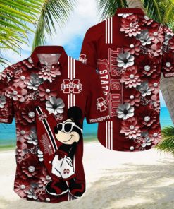 Mississippi State Bulldogs Aloha Mick Pattern Hawaiian Shirt For Fans