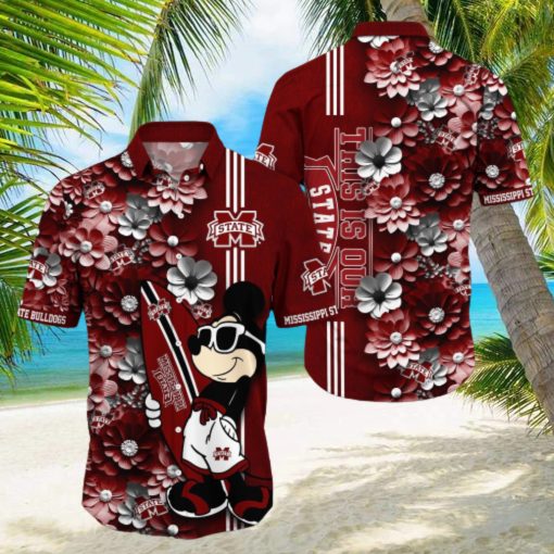 Mississippi State Bulldogs Aloha Mick Pattern Hawaiian Shirt For Fans