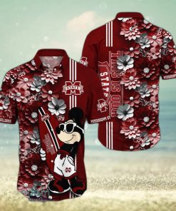 San Francisco 49ers Surfboard Parttern Mickey Mouse Flower Hawaiian Shirt -  Freedomdesign