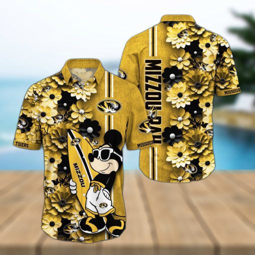 Missouri Tigers Aloha Mick Pattern Hawaiian Shirt For Fans