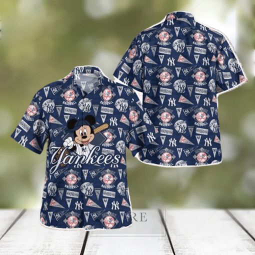 Mlb New York Yankees Mickey Tropical Hawaiian Shirt