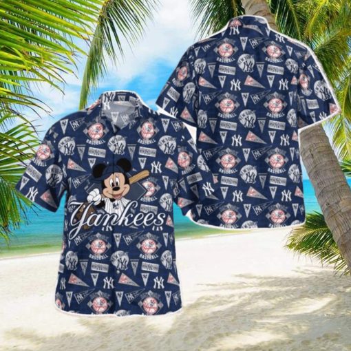 Mlb New York Yankees Mickey Tropical Hawaiian Shirt