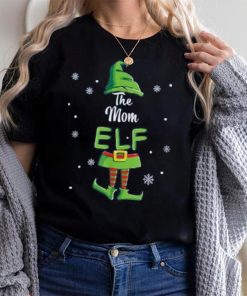 Mom Elf Family Matching Christmas Pajamas Pjs Xmas Women Shirt