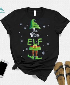 Mom Elf Family Matching Christmas Pajamas Pjs Xmas Women Shirt