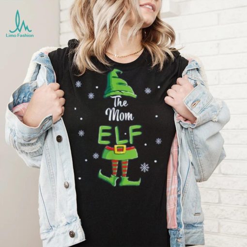 Mom Elf Family Matching Christmas Pajamas Pjs Xmas Women Shirt