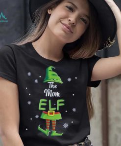 Mom Elf Family Matching Christmas Pajamas Pjs Xmas Women Shirt