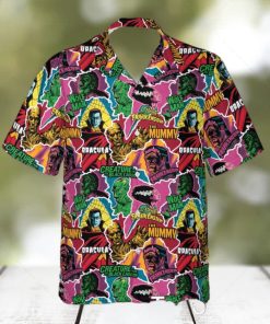 Monsters Pop Collage Universal Monsters Hawaiian Shirt