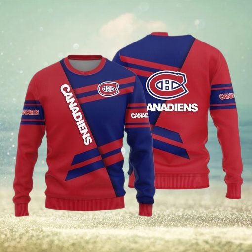 Montreal Canadiens Basic Pattern Knitted Sweater For Christmas