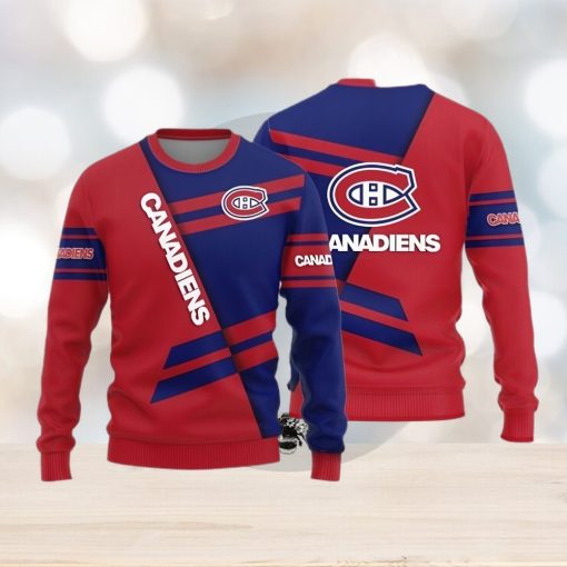 Montreal Canadiens Basic Pattern Knitted Sweater For Christmas