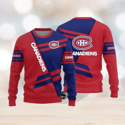 Montreal Canadiens Basic Pattern Knitted Ugly Christmas Sweater AOP Gift For Men And Women