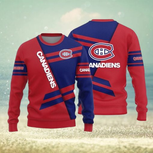 Montreal Canadiens Basic Pattern Knitted Ugly Christmas Sweater AOP Gift For Men And Women