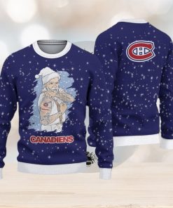 Montreal Canadiens Christmas Santa Claus Tattoo Ugly Sweater For Men Women