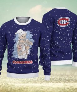 Montreal Canadiens Christmas Santa Claus Tattoo Ugly Sweater For Men Women