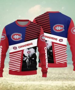 Montreal Canadiens Skull Pattern Knitted Sweater For Christmas