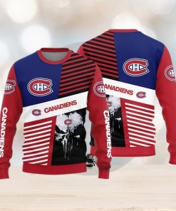 Montreal Canadiens Skull Pattern Knitted Sweater For Christmas