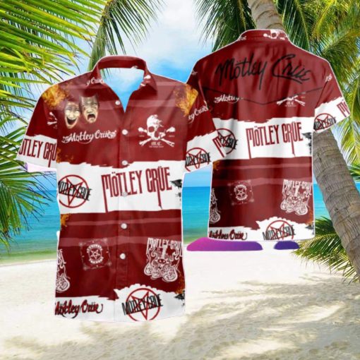 Motley Crue Hawaiian Shirt   Short For Men Women