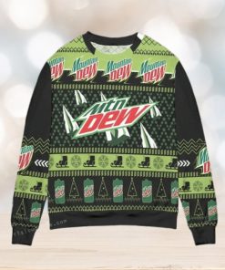 Mountain Dew Pine Tree Snowflake Christmas Ugly Sweater Party