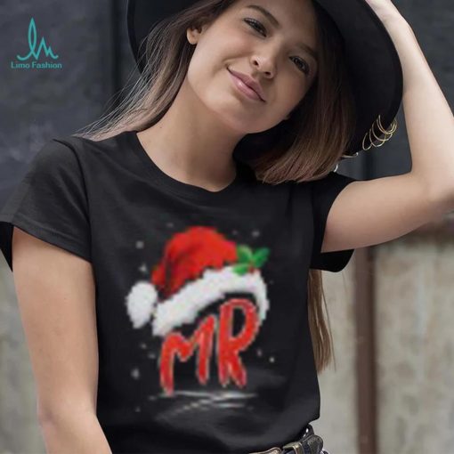 Mrs Mr Santa His And Hers Ugly Christmas Matching T Shirt