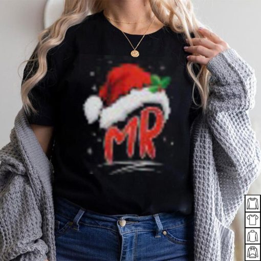 Mrs Mr Santa His And Hers Ugly Christmas Matching T Shirt