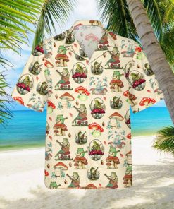 Mushroom and Frog Hawaiian Shirt