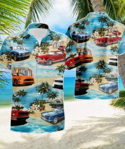 Mustang Car Hawaiian Shirt   Short