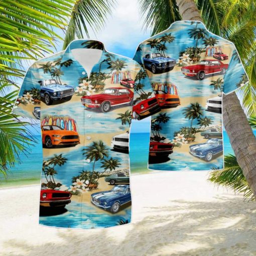 Mustang Car Hawaiian Shirt   Short