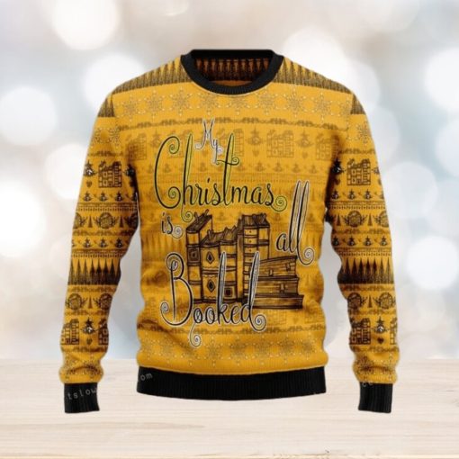 My Christmas Is All Booked Womens Ugly Sweater