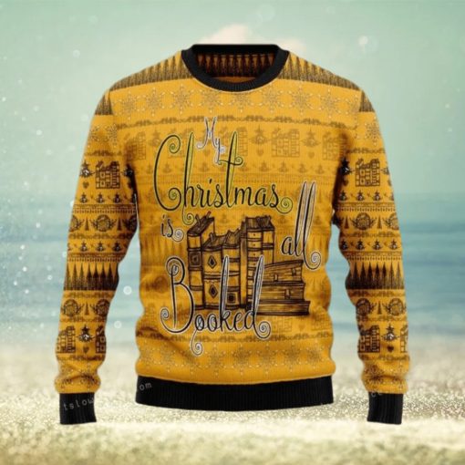 My Christmas Is All Booked Womens Ugly Sweater