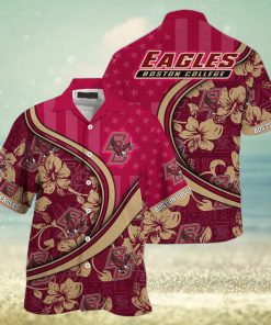 NCAA Boston College Eagles Hawaiian Shirt Custom Name Best Beach Gift