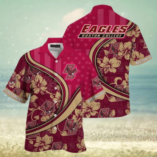 NCAA Boston College Eagles Hawaiian Shirt Custom Name Best Beach Gift