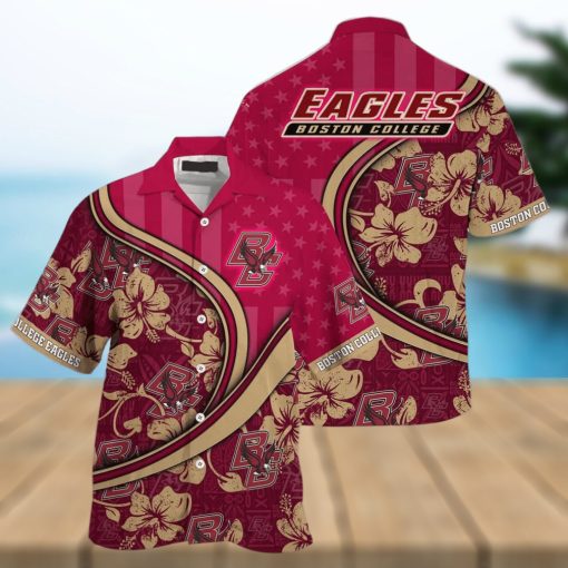 NCAA Boston College Eagles Hawaiian Shirt Custom Name Best Beach Gift