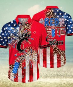 NCAA Cincinnati Bearcats Hawaiian Shirt Fireworks Independence Day