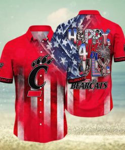 NCAA Cincinnati Bearcats Hawaiian Shirt Independence Day Happy 4th Of July