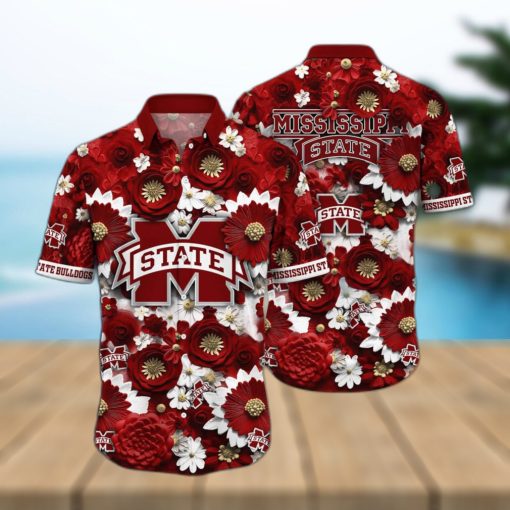 NCAA Mississippi State Bulldogs Hawaiian Shirt Beach Gift For Cool Dad