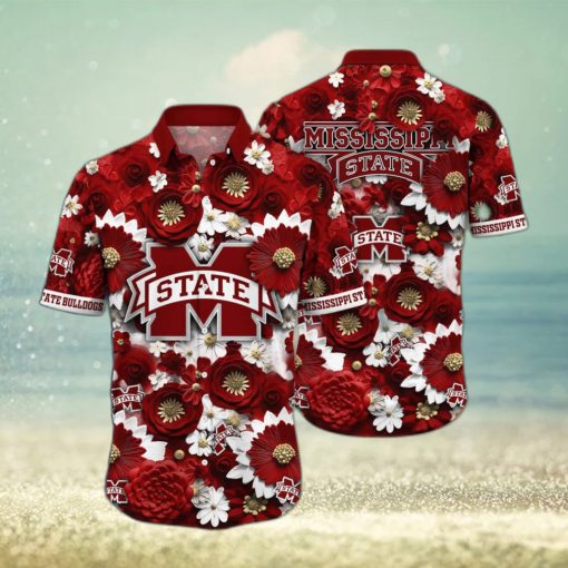 NCAA Mississippi State Bulldogs Hawaiian Shirt Beach Gift For Cool Dad