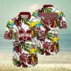 Hawaii Rooster White Cotton Poplin Men s Hawaiian Shirt