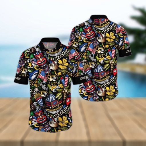 NCAA Missouri Tigers Flower Hawaii Shirt Summer Vibes For FootBall Fans