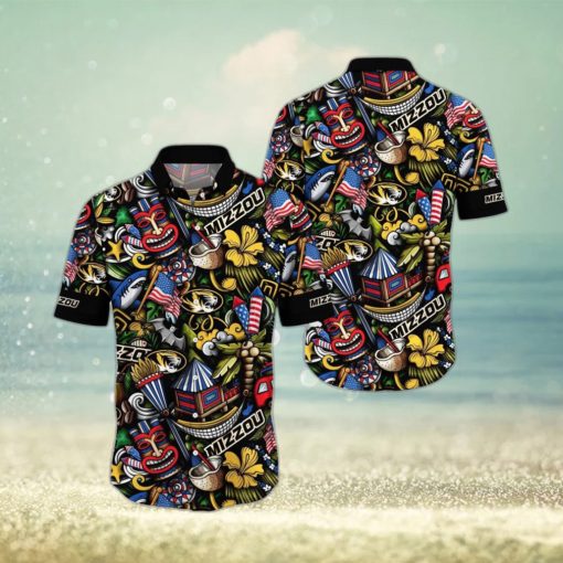 NCAA Missouri Tigers Flower Hawaii Shirt Summer Vibes For FootBall Fans