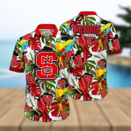 NCAA NC State Wolfpack Hawaiian Shirt Aloha Flora And Fauna Gift For Beach Holiday