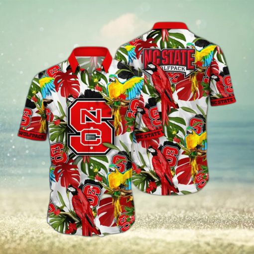 NCAA NC State Wolfpack Hawaiian Shirt Aloha Flora And Fauna Gift For Beach Holiday