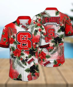 NCAA NC State Wolfpack Hawaiian Shirt Hibiscus Flowers Gift For Friends