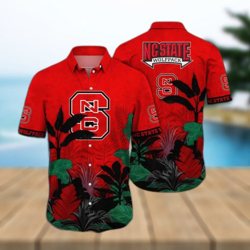 NCAA NC State Wolfpack Hawaiian Shirt Tropical Forest Gift For Summer Lovers