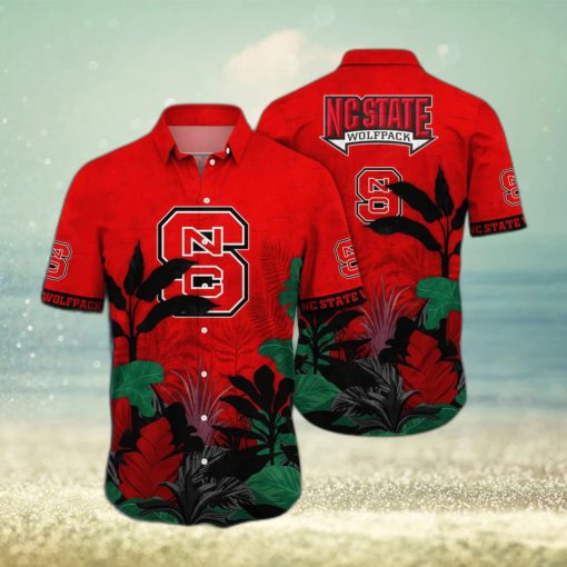 NCAA NC State Wolfpack Hawaiian Shirt Tropical Forest Gift For Summer Lovers