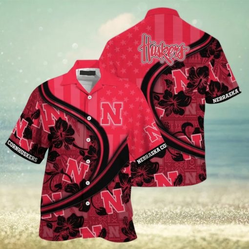 NCAA Nebraska Cornhuskers Hawaiian Shirt Custom Name Beach Gift For Him