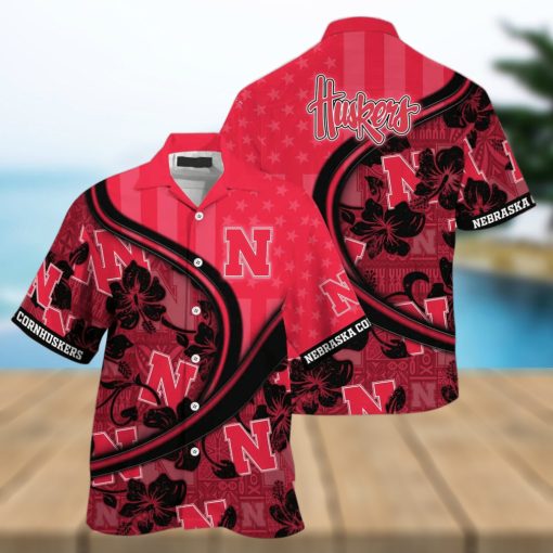 NCAA Nebraska Cornhuskers Hawaiian Shirt Custom Name Beach Gift For Him