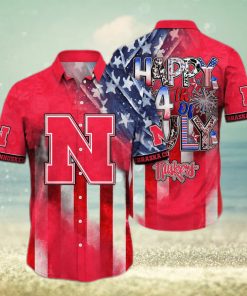 NCAA Nebraska Cornhuskers Hawaiian Shirt Happy 4th Of July